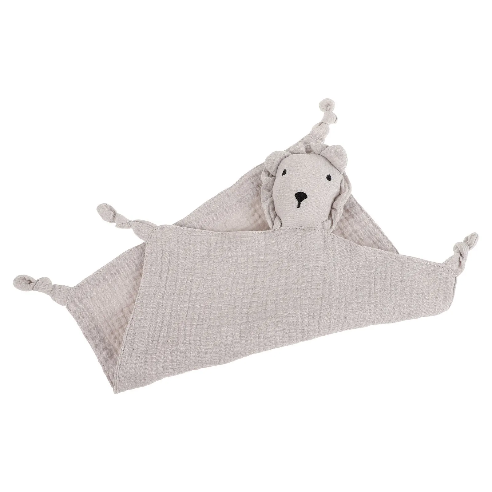 التجعيد النسيج الطفل المعزي لينة الشاش بطانية أمان الثعلب تصميم النوم المعونة مهدئا محبوب للتسنين الرضع وقت القيلولة #3