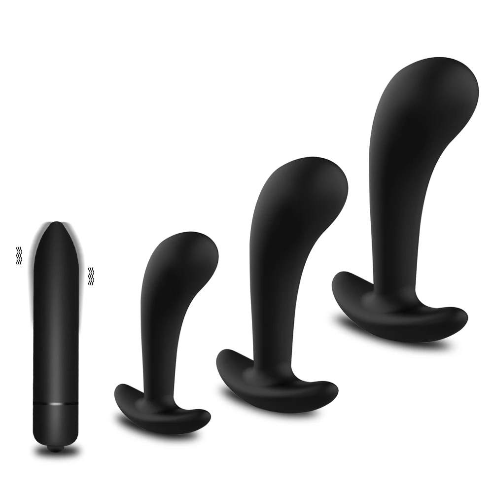 Prostate Stimulator Soft Silicone Anal Plug Wearable Anal Stimulator Male&female Couple Sex Toys Gay Male Toys Adult Products