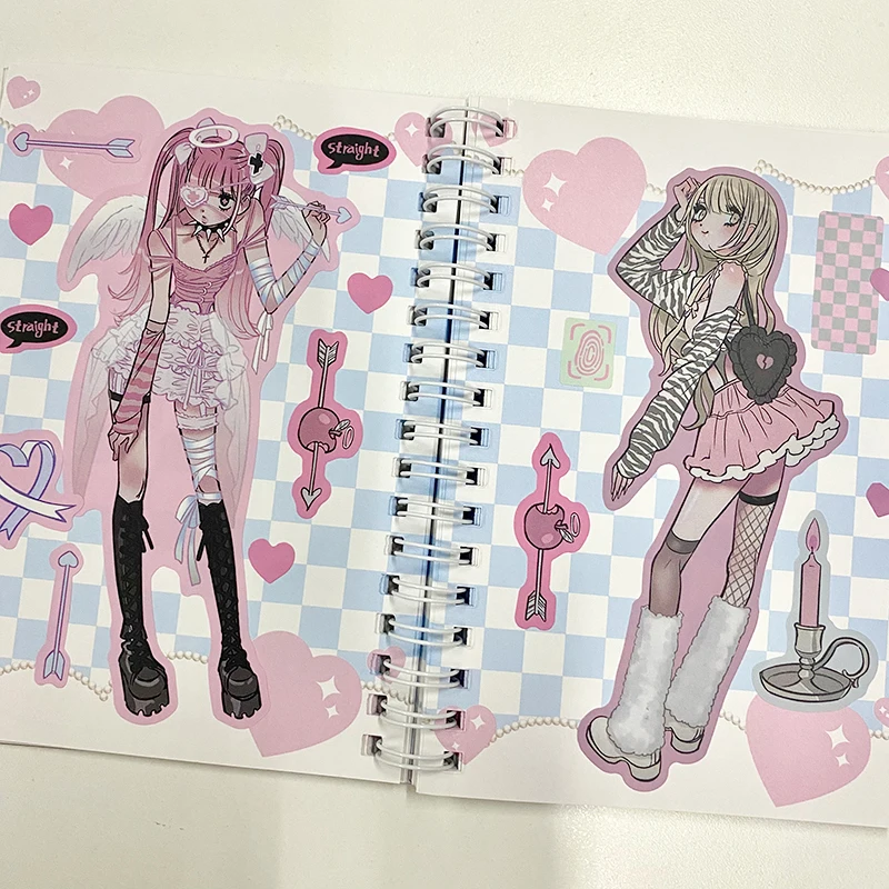 Koreaanse Briefpapier Sticker Plakboek Materiaal Voor Kunst Diy Ambachten Album Dagboek Planner Kawaii Deco Stickers