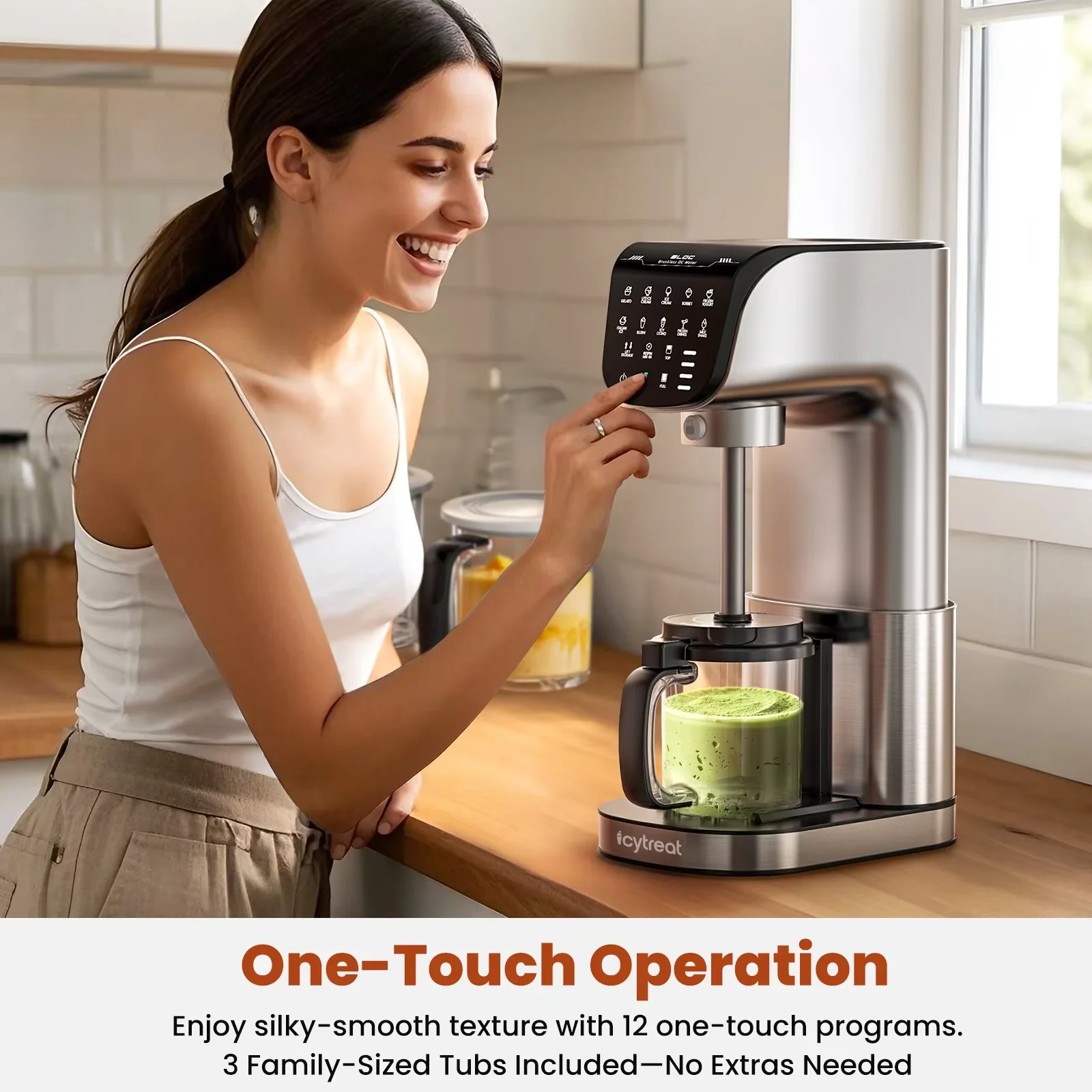 Eiscreme- und Slushie-Maschine 1,5 l – Cremige Desserts zuhause
