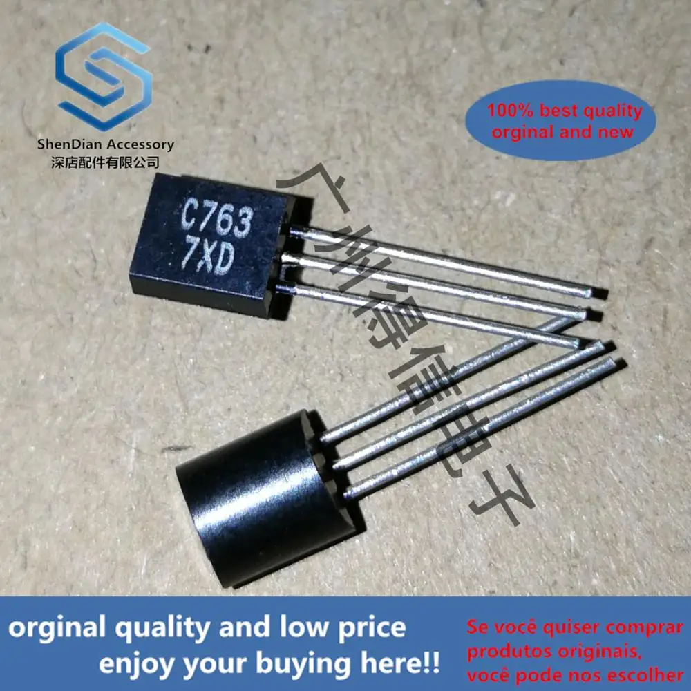 5pcs 100% orginal new 2SC763D C763 large SIZE transistor TO-92 real photo