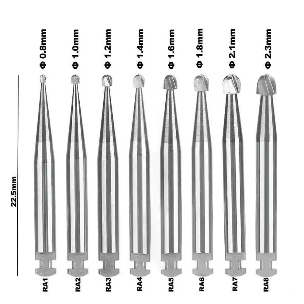 

RA Dental Tungsten Carbide Burs Low Speed Round Ra Series for Dental Lab or Clinic Shank Dental Tools