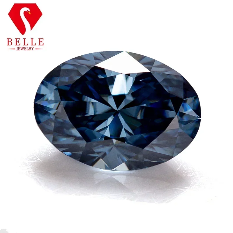 

Moissanite Stone Oval Cut Loose Moissanite New Excellent Vivid Blue Brilliant VVS1 GRA Certificated Diamond Beads Jewelry Making