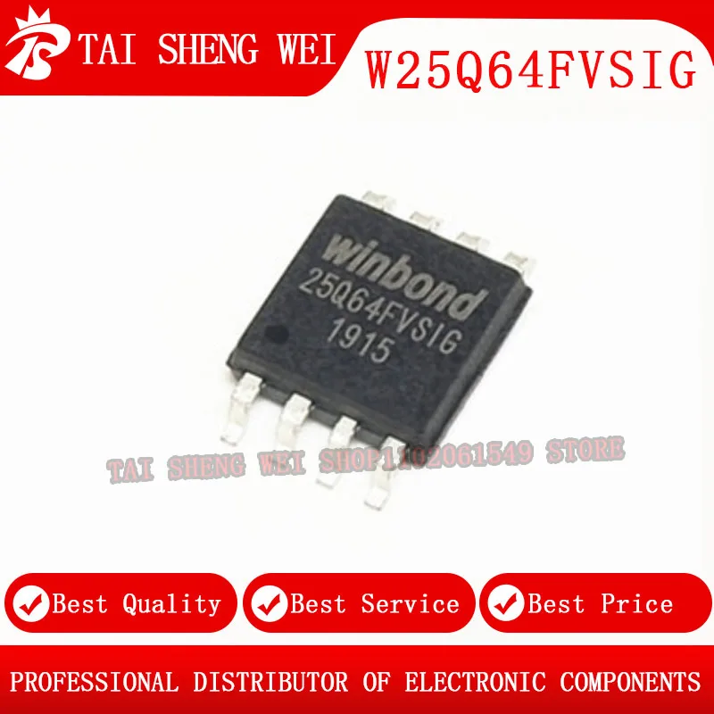 10pcs W25Q64FVSIG 25Q64FVSIG 25Q64FV SOP-8 IC New Original