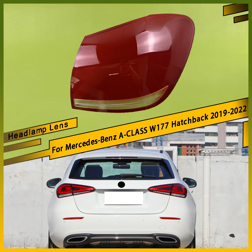 

Car Accessories Outer Tail Lamp Cover Brake Lights Shell Plexiglass For Mercedes-Benz A-CLASS W177 Hatchback 2019 2020 2021 2022
