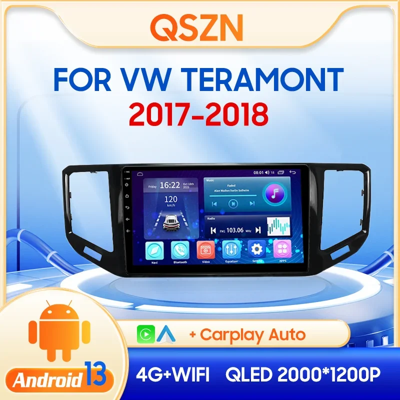 

QSZN For VW Teramont 2017-2018 car Multimedia Video Player 2 din Android 13.0 Car Radio GPS Navigation 4G Carplay Head unit