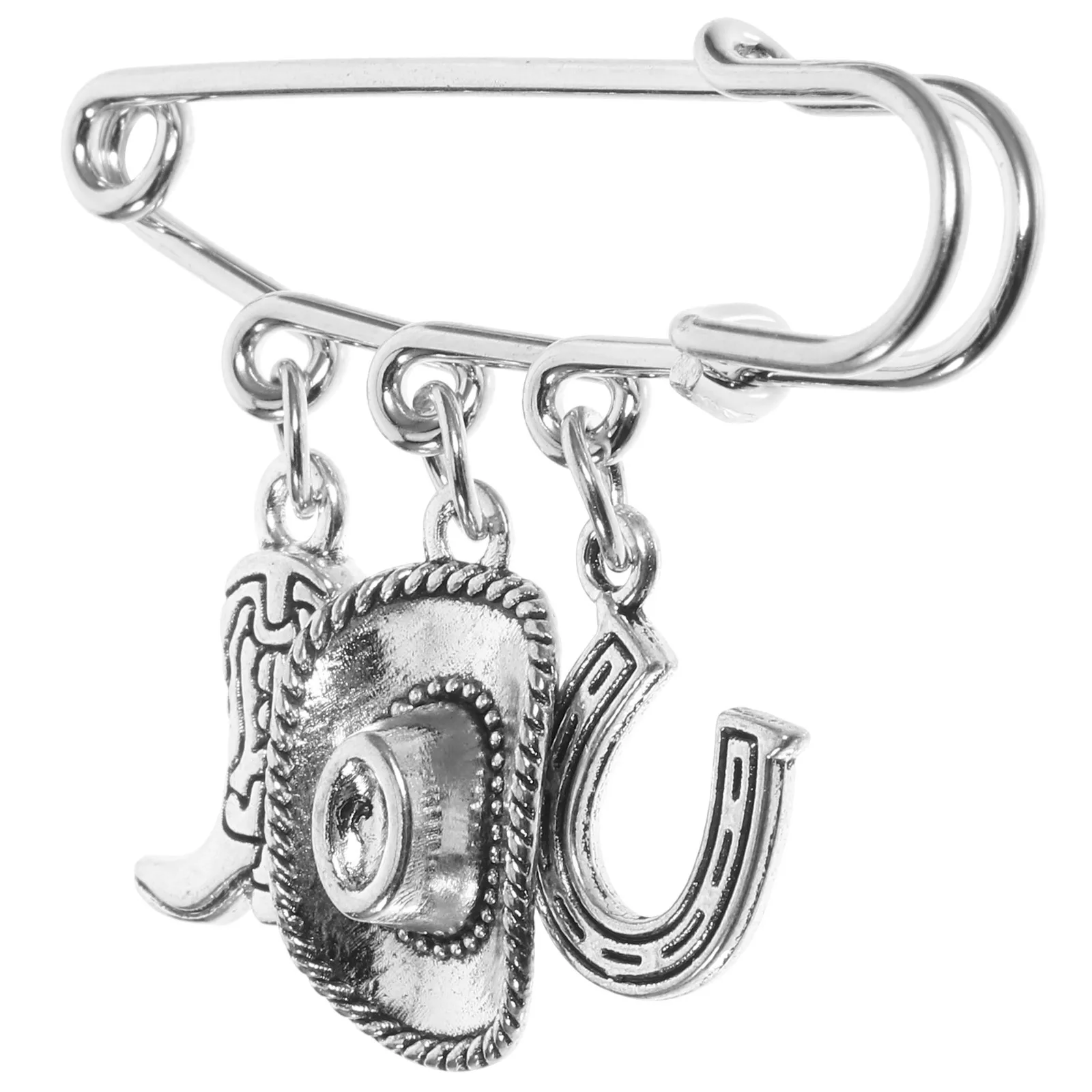 

Western Style Brooch For Women Sweater Shawl Scarf Clip Cardigan Clasp Collar Pin Metal Dress Accessory Fashion Brooches Clips