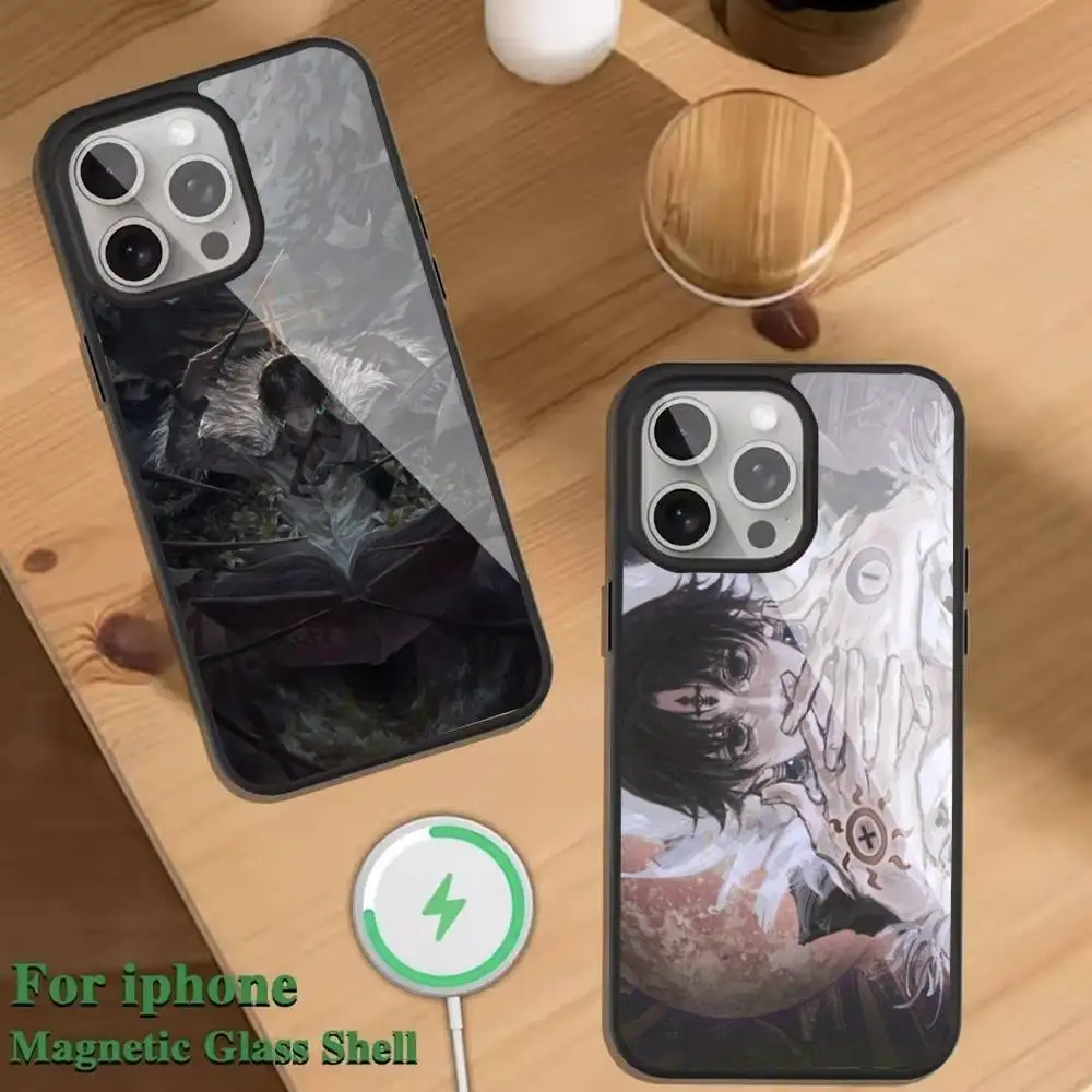 

C-Chrollo L-Lucilfer comics Phone Case For Magnetic Wireless Charge Cover For iphone 16 15 14 13 12 11 Pro Max Plus Coque