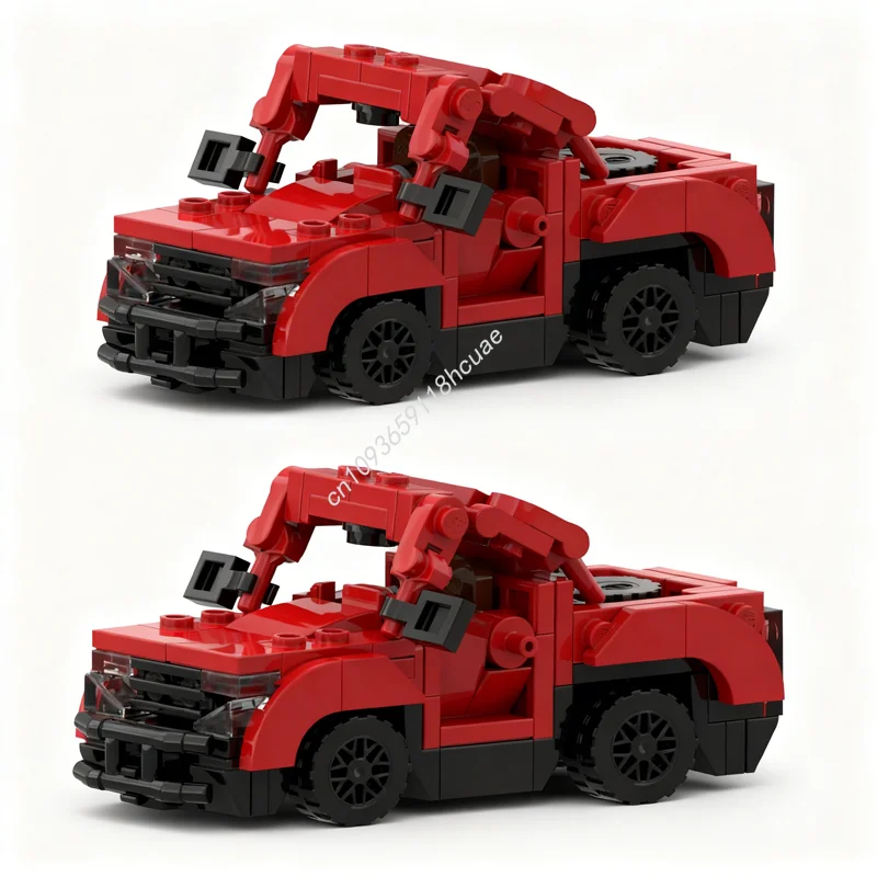 

158 шт. MOC Red Jeepped City Champions Модель Строительные блоки Игрушка Строительство Сборка DIY Рождественский подарок Образование Творческая идея