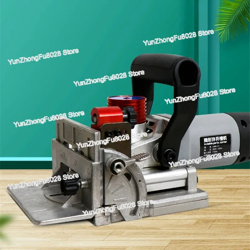 Portable Oblique Hole 3 slot Slotting Machine Furniture Connector Wood Biscuit Joiner Woodworking Tenoning Machine 220V
