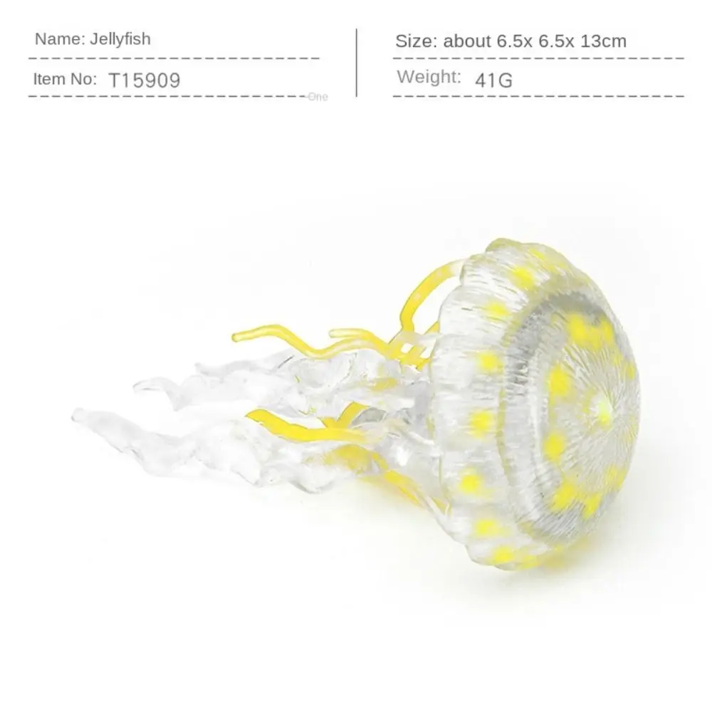 Marine Animals Ocean Animal Figurine Solid multi-colored Jellyfish Starfish Anemones Plastic Lifelike Sea Life Model