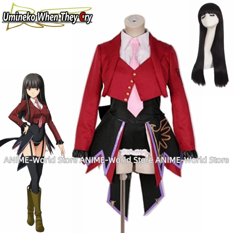 Game Umineko: When They Cry The Seven Sisters Lucifer Leviathan Satan Belphegor Mammon Beelzebub Cosplay Costume Halloween Dress