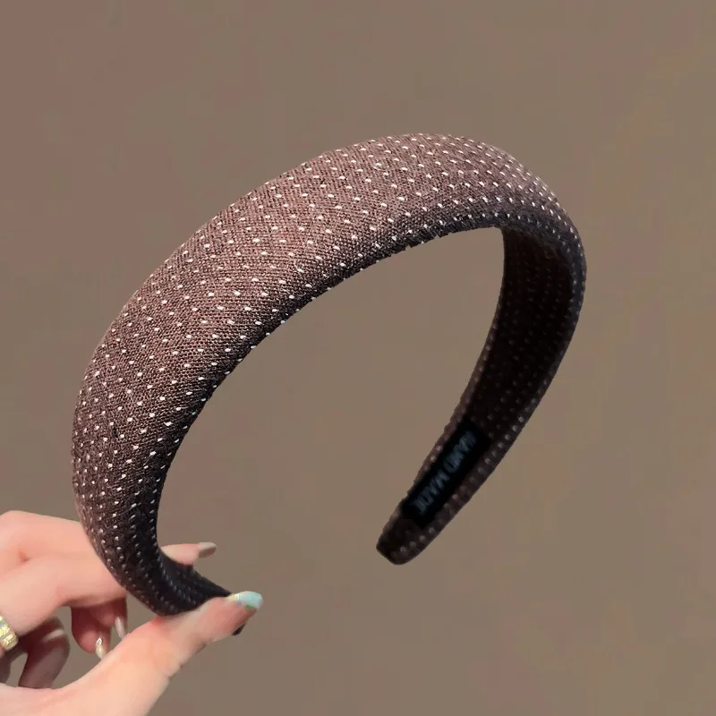 High Skull Hairband for Women Elegant Japanese Korean Style Polka Dot Headband Daily Quality Hair Accessories Headwear