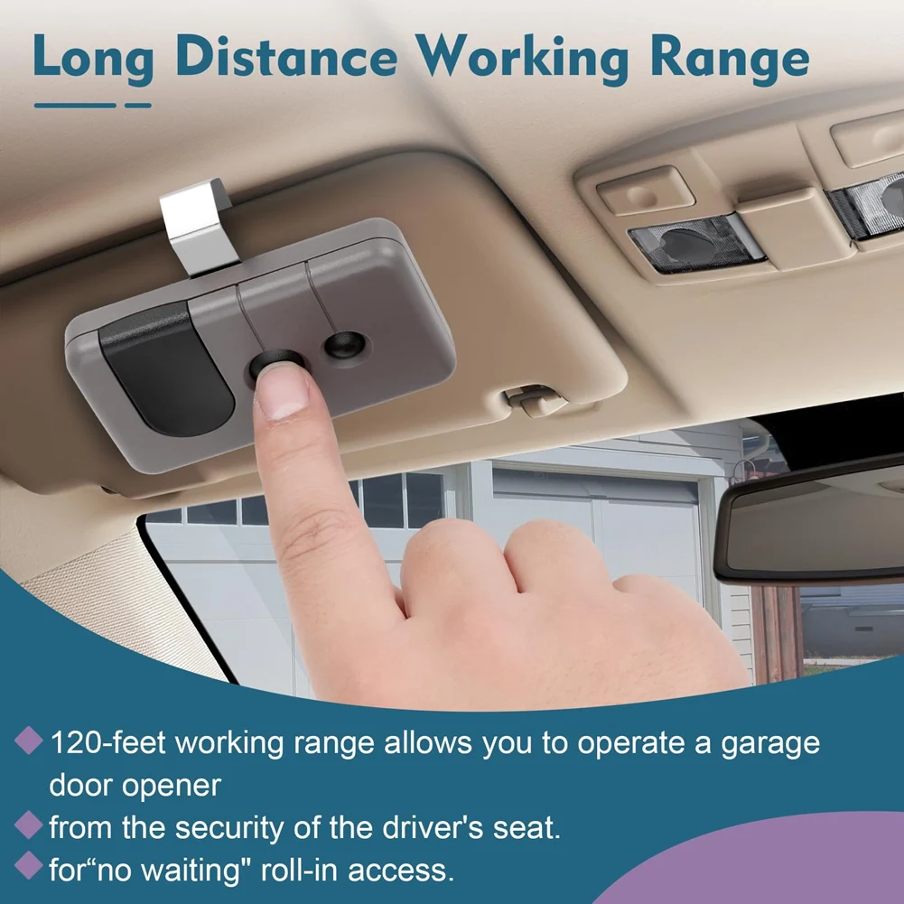 Mando a distancia para puerta de garaje Sears Craftsman, 139,53753, 139,18191, HBW2028, 371LM, 373LM, 950CD, funciona con botón de aprendizaje púrpura, paquete de 2