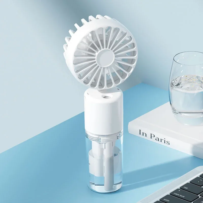 Summer Spray Mist Fan Mini Water Fan F2 Portable Handheld Rechargeable Outdoor Small Fan for Student Dormitory Cooling Tools