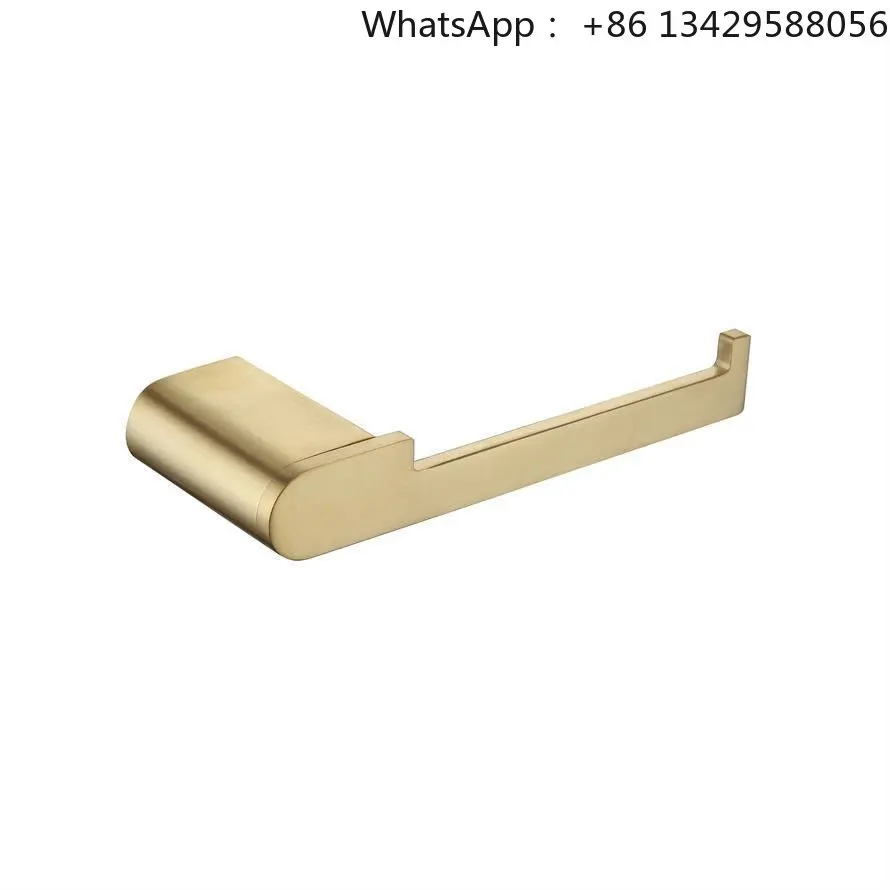 

WEIHAO Brushed Gold Toilet Paper Holder Wall Mounted Bathroom Tissue Roll Holder
