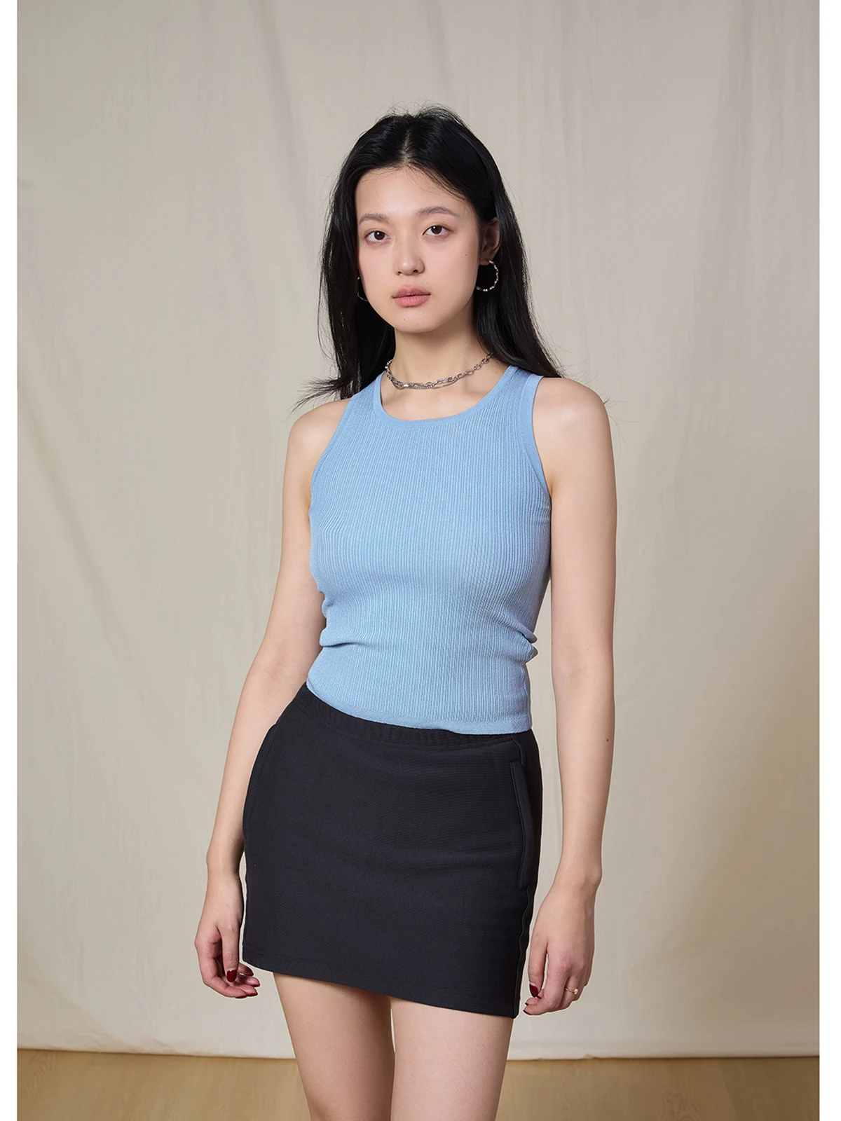 

Элитный триацетатный жилет SOV: приятный к телу, дышащий, облегающий, укороченный, однотонный, для повседневной носки