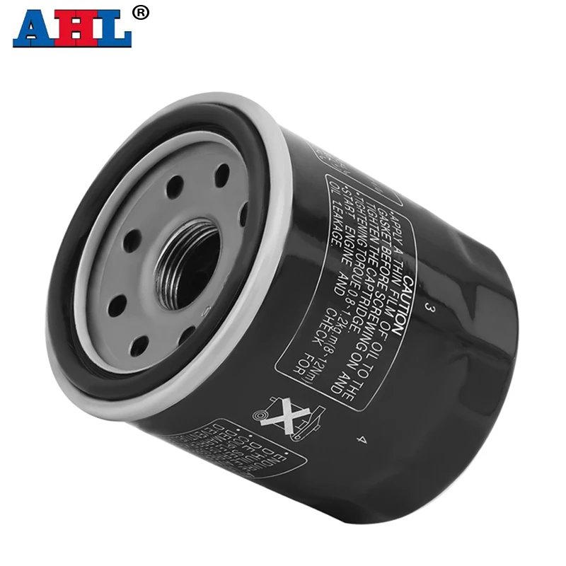 

AHL Motorcycle Oil Filter For Kawasaki KVF300 KVF400 EN650 EX300 EX400 EX650 ZX-10R KLE300 KLE650 VN1500 VN1700 Z1000 ZX750 Z900