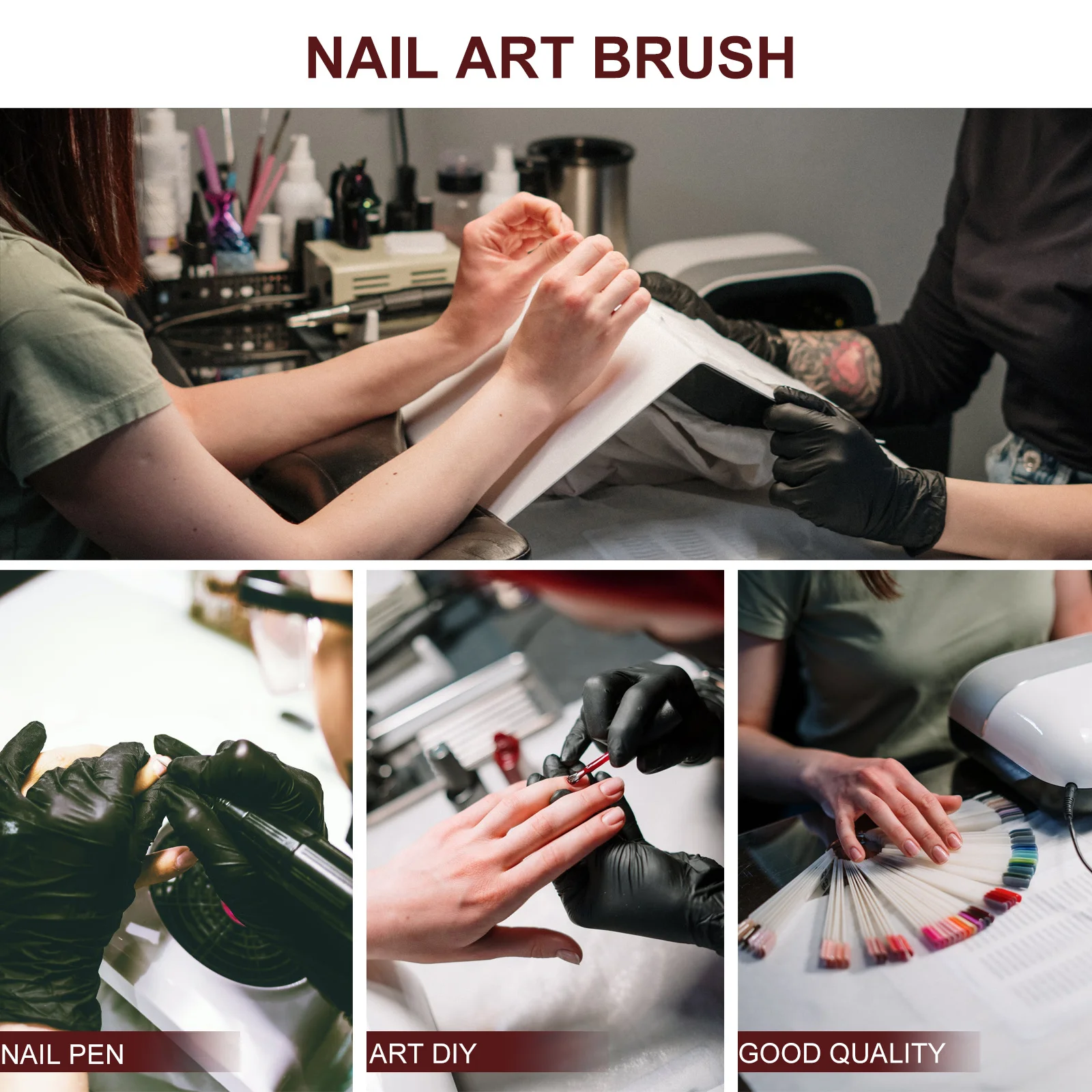 Pluma para decoración de uñas, herramienta profesional de pintura con pincel para salón, hogar, bricolaje, manicura, tallado, dibujo, extensión, suministros de accesorios