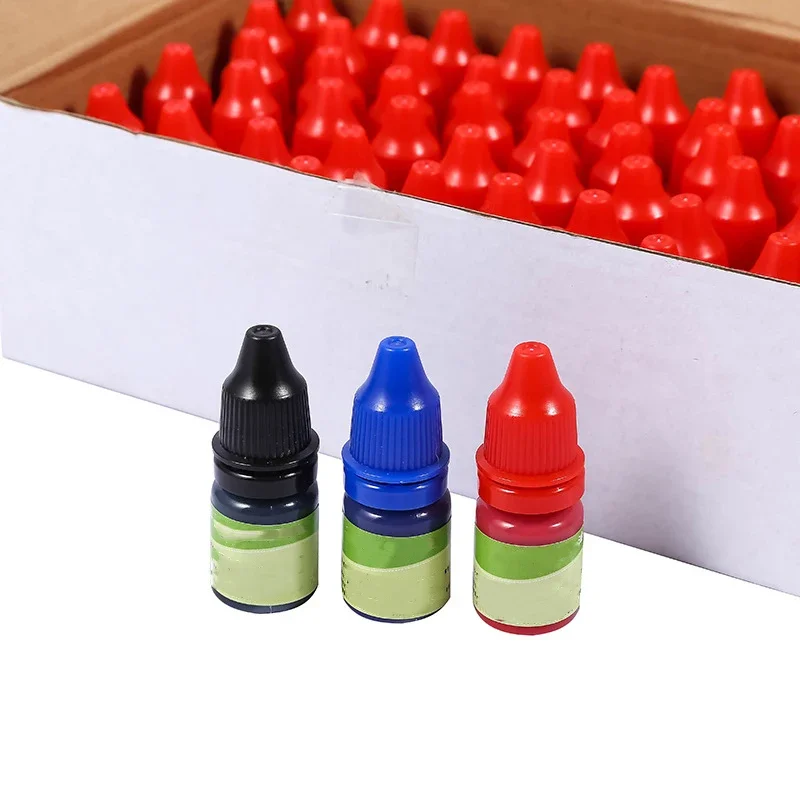 1PC 5ml Ink Textile Clothes Waterproof Ink Special Ink For Students Children Name Stamp Printing On Clothing Wash Not Fade