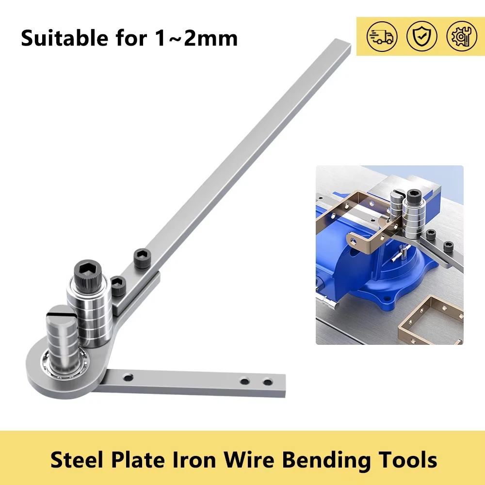 Manual Iron Block Bending Machine Steel Plate Iron Wire Bending Tools DIY Metal Bender Steel for Pipe Copper Bar Steel Plate