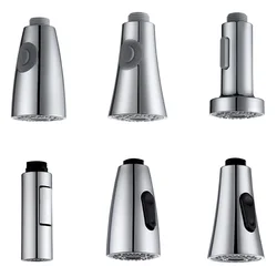 Dual Mode Kitchen Sink Faucet ABS Pull-Out Water Tap Water-Saving Shower Faucets Nozzle Adapter Sprinkler Splash-Proof Filter