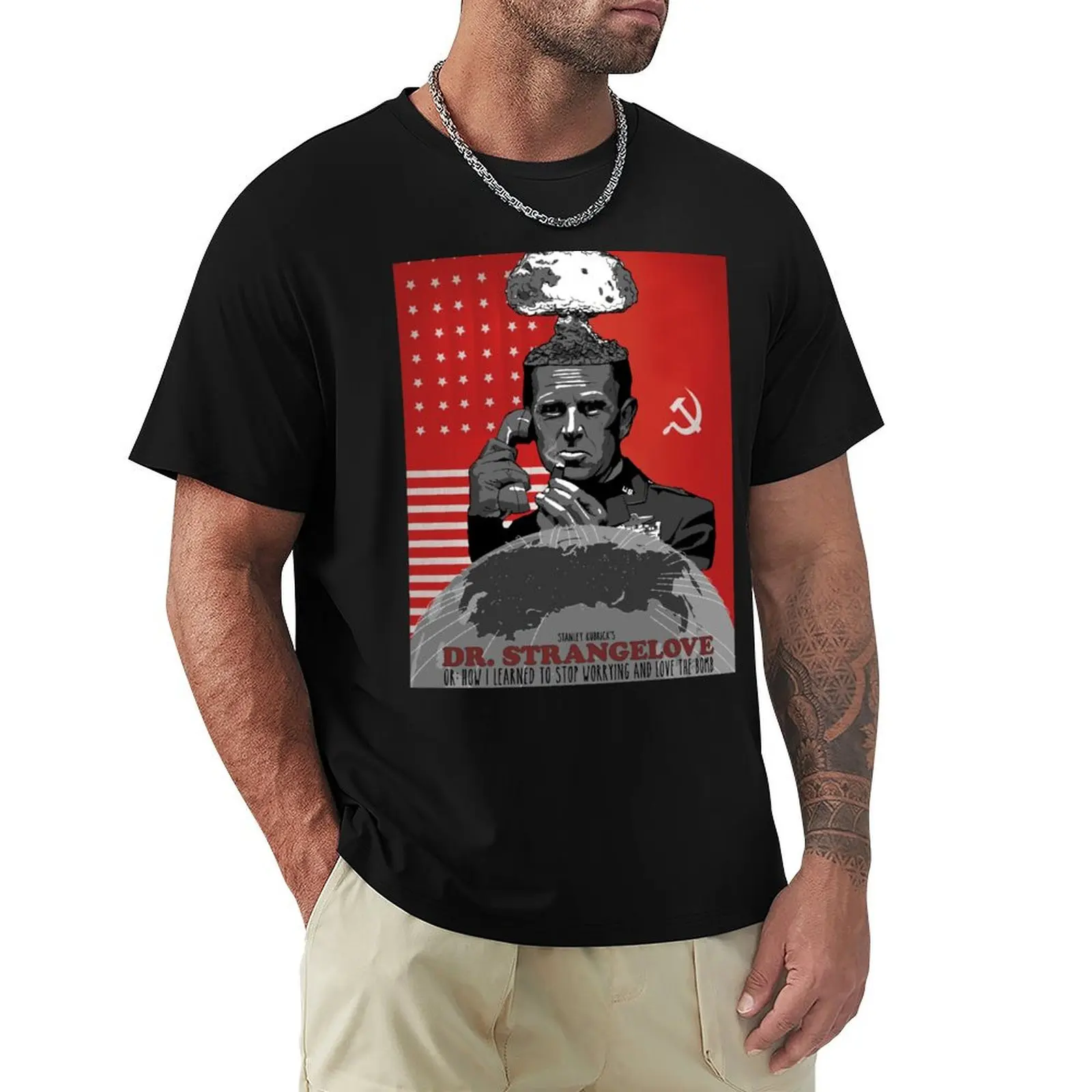 

Dr. Strangelove Nuke My Head T-Shirt anime clothes designer shirts cotton graphic tees mens graphic t-shirts hip hop