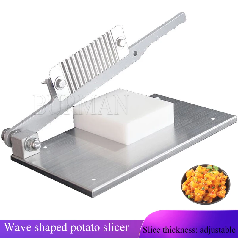 

Stainless Steel Potato Knife Wave Shaped French Fries Potato Chip Slicer Carrot Fancy Vegetable Cutter