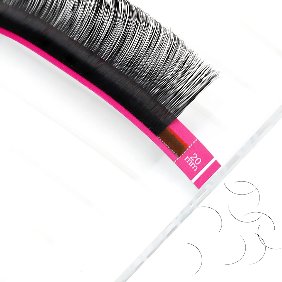 RUJADE 20mm Wimpern Wimpern für Verlängerung 15-20mm Lange Falsche Wimpern Russische Silk Lash Matte Schwarz Individuelle wimpern Verlängerung – Detail 18