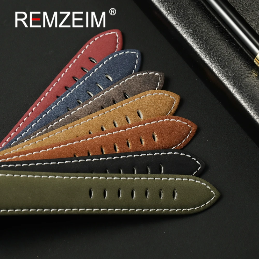 Винтажный кожаный ремешок для часов Apple Watch Band 42/44/45/46/49/38/40/41 мм, матовый ремешок для IWatch Series 1-10 Ultra SE 2