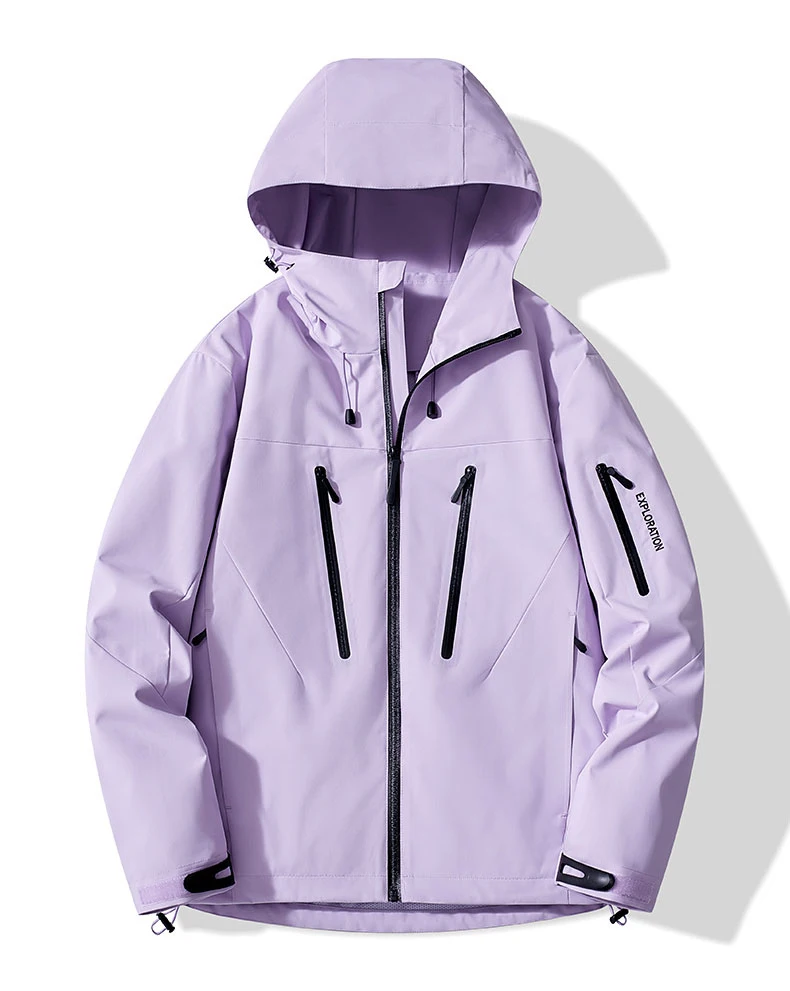 JNLN Unisex Regenmantel Wandern Camping Trekking Bergsteigen Wasserdichte Jacken Männer Frauen Outdoor Sportliche Winddichte Windjacke – Detail 14