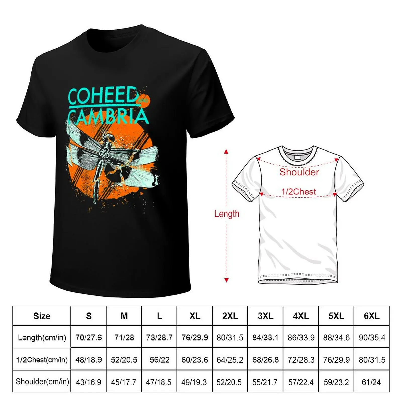 Coheed and Cambria Dragonfly Classic T-Shirt vintage anime shirt cute clothes new edition t shirts for men cotton