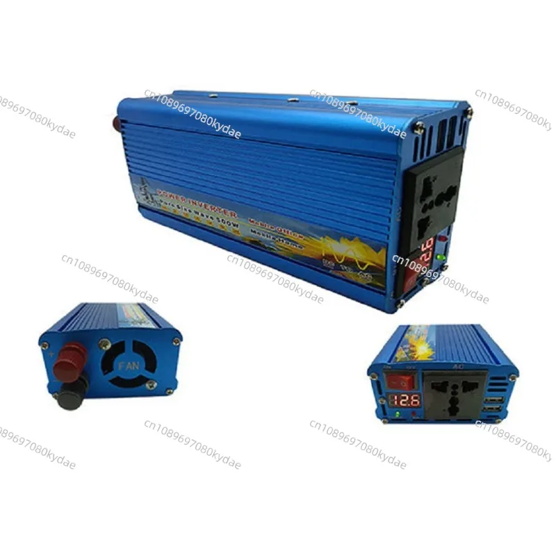 Power 500W Pure Sine Wave Inverter DC 12V to AC 110V 120V 60HZ Peak 1000W Converter USB Output