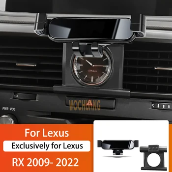 Car mobile phone holder for Lexus RX300 RX350 RX450H 2009-2022 360 degree rotating GPS special mount support BracketAccessories