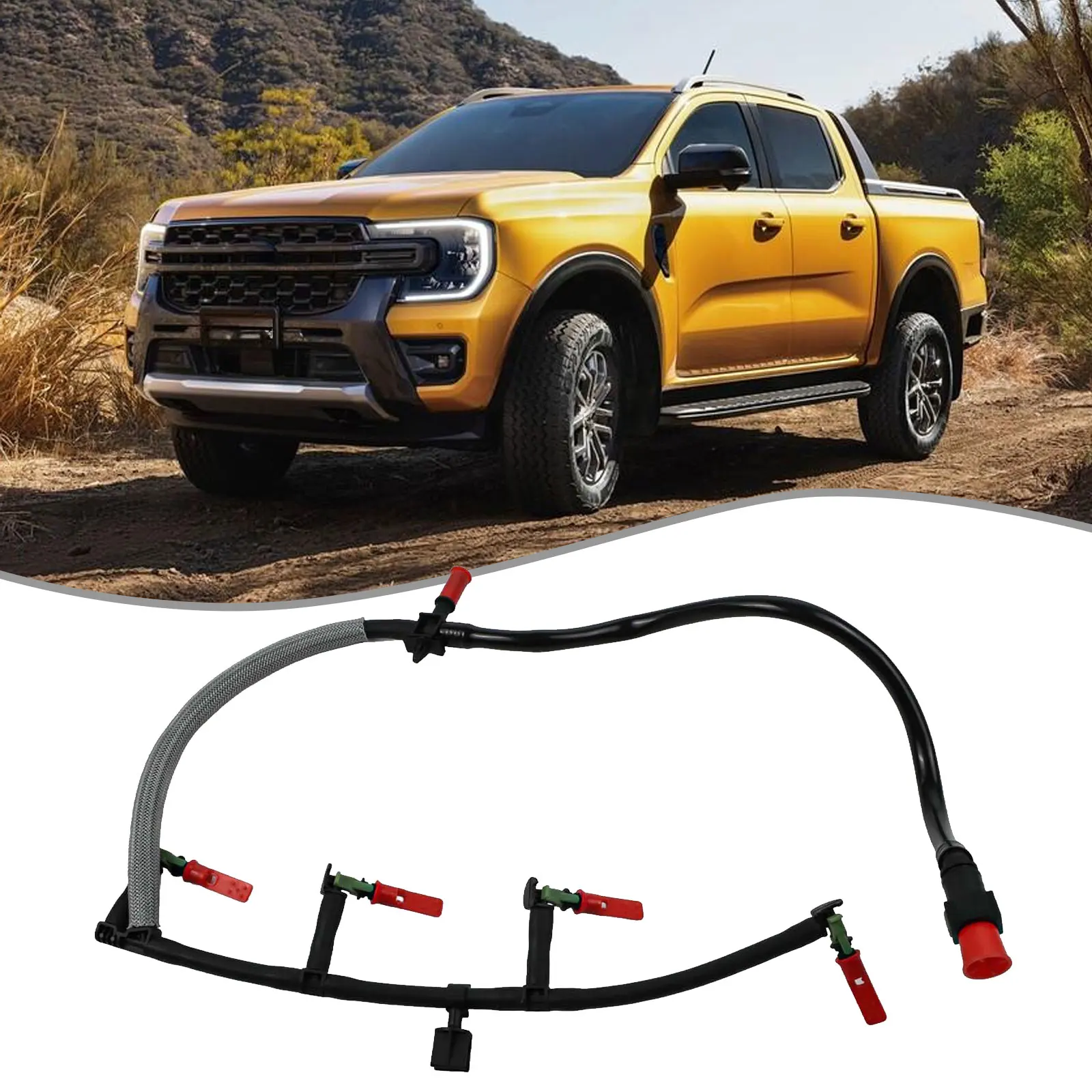 

Ремонт двигателя, топливная форсунка, труба форсунки TDCI, простая в установке, заводские характеристики OEM BB3Q9K022BH для Mazda BT-50