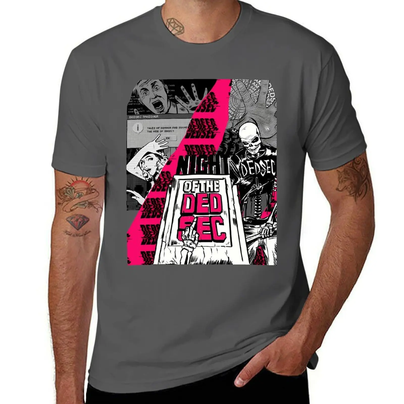 

Dedsec Shirt 2 T-Shirt man t shirt cotton high quality mens graphic t shirts T-Shirt