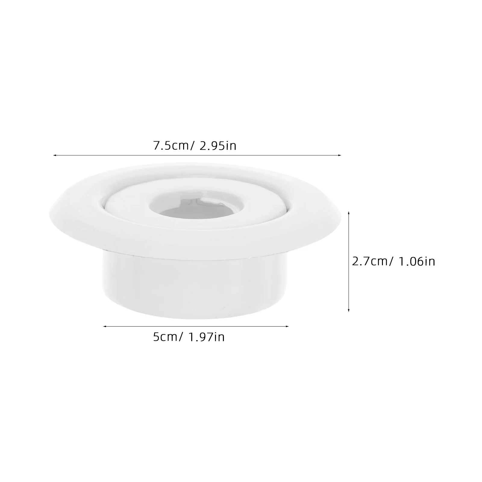4 قطعة الحريق الرش Escutcheon الدائري 1/2 "الأبيض غطاء السقف لوحة قطعتين تقليم ل راحة الرش رئيس حماية الأنابيب #6
