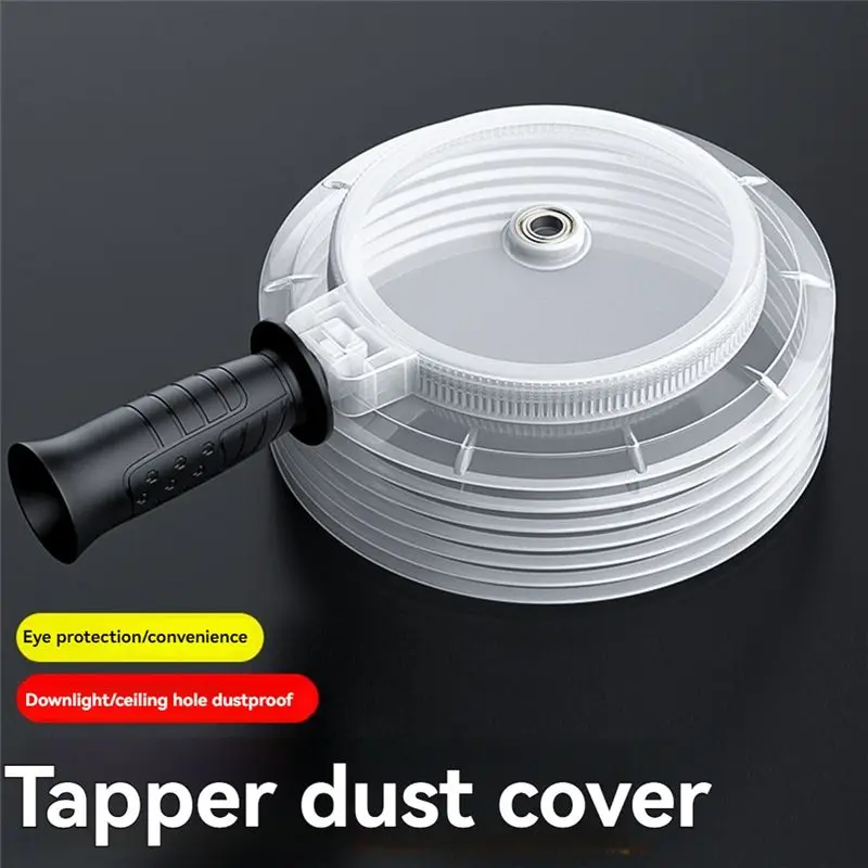 SEWS-Electric Drill Dust Collector Perforation Ash Dust Cover Dustproof For Board/Plasterboard Cutting Wall Drilling 155Mm