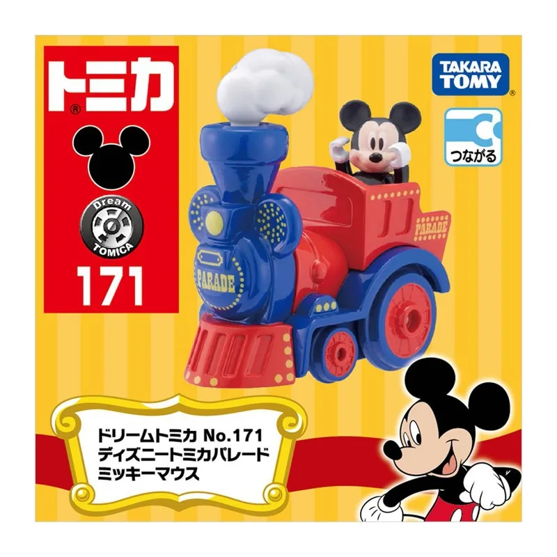 TOMY/ Domeka-Coche de aleación de Disney para niñas, modelo de coche de la serie Parade, Mickey, Sullivan, Dumbo, venta directa de fábrica