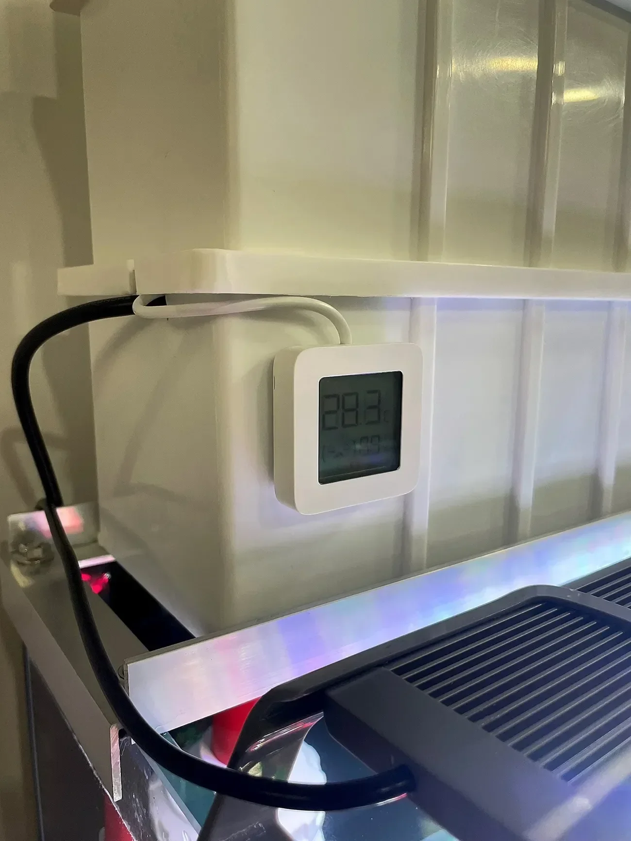 Termómetro Xiaomi mijia 2, termómetro de pecera DIY modificado para medir la temperatura del agua, enlace inteligente, aplicación Mi Home