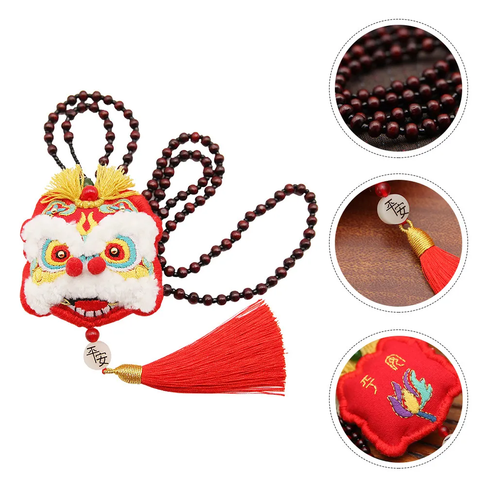 

Набор для вышивания: Ароматизированный саше-подвеска «Китайский танец льва» из хлопка и льна. Подарок-талисман для дома.