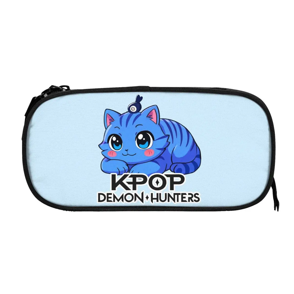 K-Pop شيطان الصيادين Derpy Sussy مقلمة كرتونية حقيبة أقلام لطيفة طالب تخزين كبير اللوازم المدرسية سستة صندوق رصاص