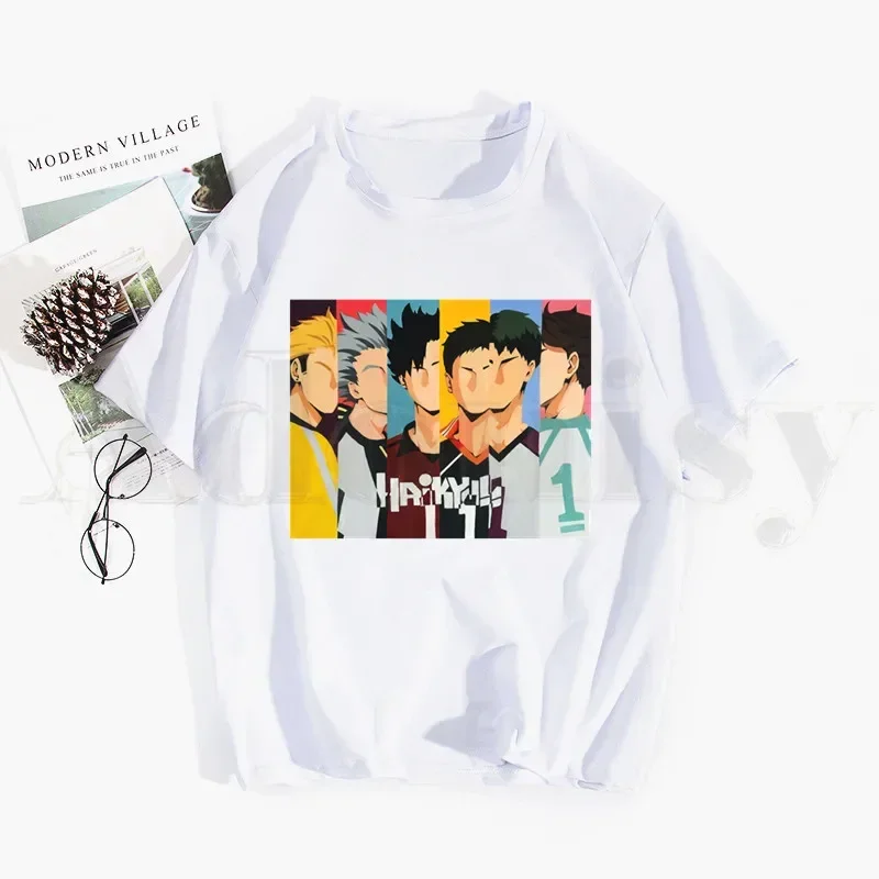 Nekoma japońska Manga Oya Oya Oya Haikyuu Kuroo koszulka Hip Hop koszulka z nadrukiem koszulki Harajuku t-shirty męskie modne letnie t-shirty