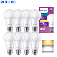 Philips 8PCS LED Bulb E27 MyCare 8W 10W 12W Light Comfort 3000K 6500k White 220V-240V AC Frosted Original LED House Lamps