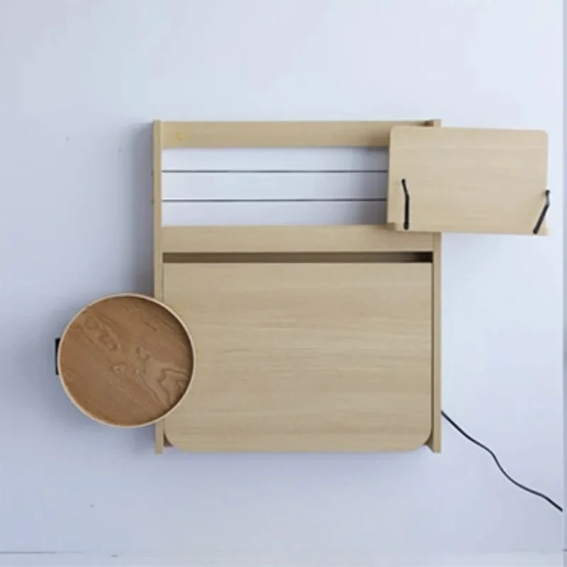 

l Wooden Folding Tables Wall Hanging Shelf Living Room Table Small Unit Study Desk Wear Resistant Bookshelves Rushed