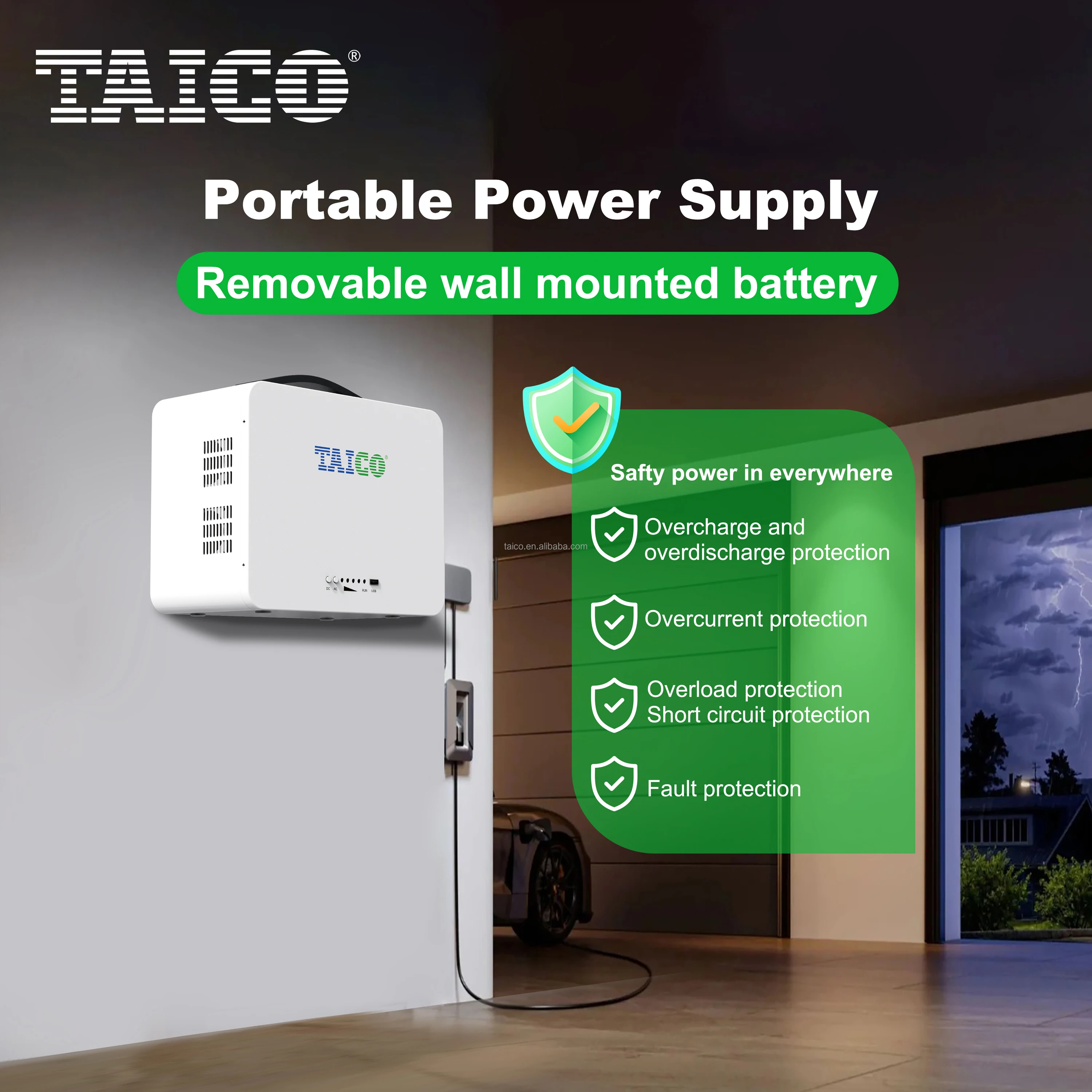 Portable LiFePo4 1000W 300W Pure Sine Wave 1000Wh/2000Wh MPPT Solar Power Bank AC 110v/120v Converter For RV Use 10-Year