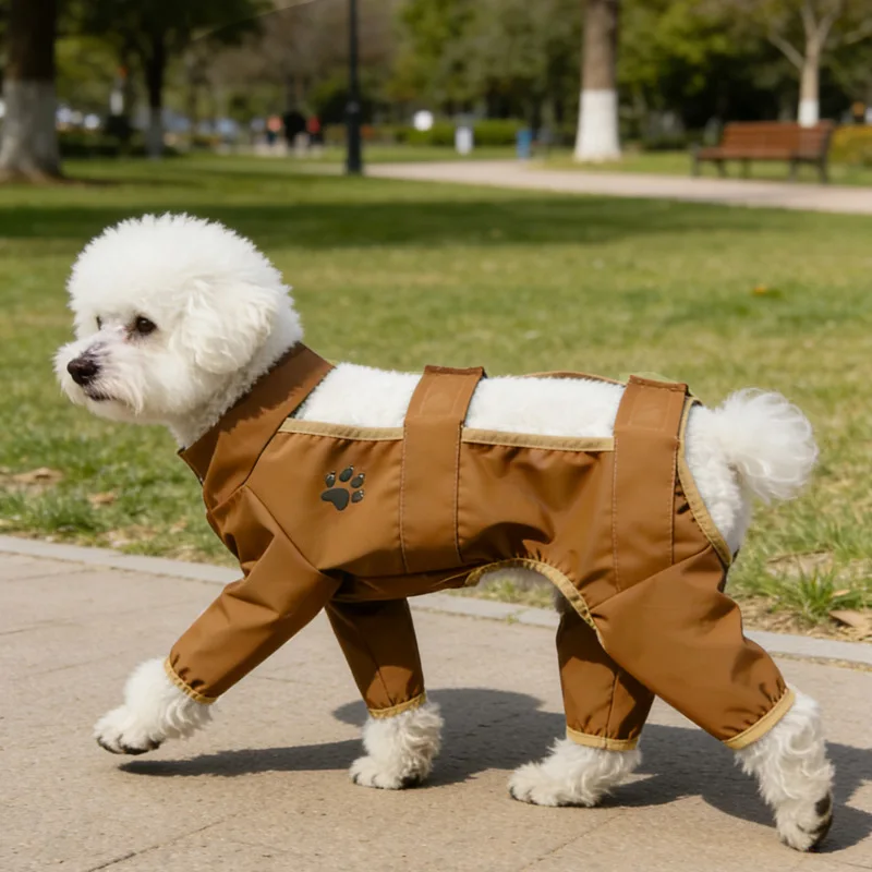 Pantalones antipolvo impermeables para perros pequeños, Bichón - imagen 3