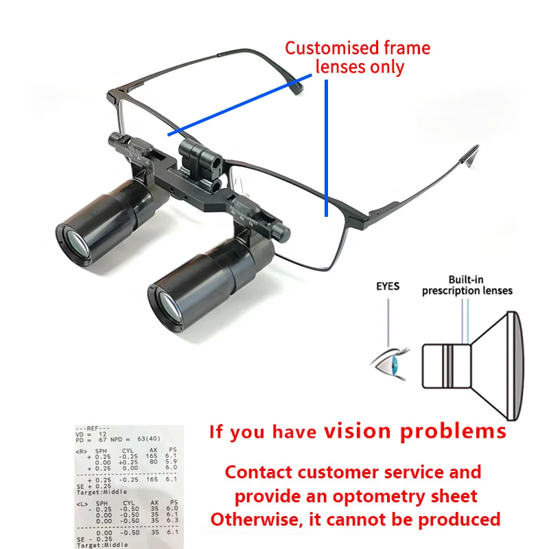 Ginghealy Customized prescription lenses for myopia, farsightedness, astigmatism, with no physical link available