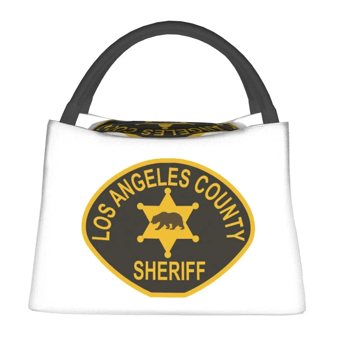 Los Angeles County Sheriff Department Lunch Bags Insulated Bento Box Lunch Tote Picnic Bags Cooler Thermal Bag for Woman School