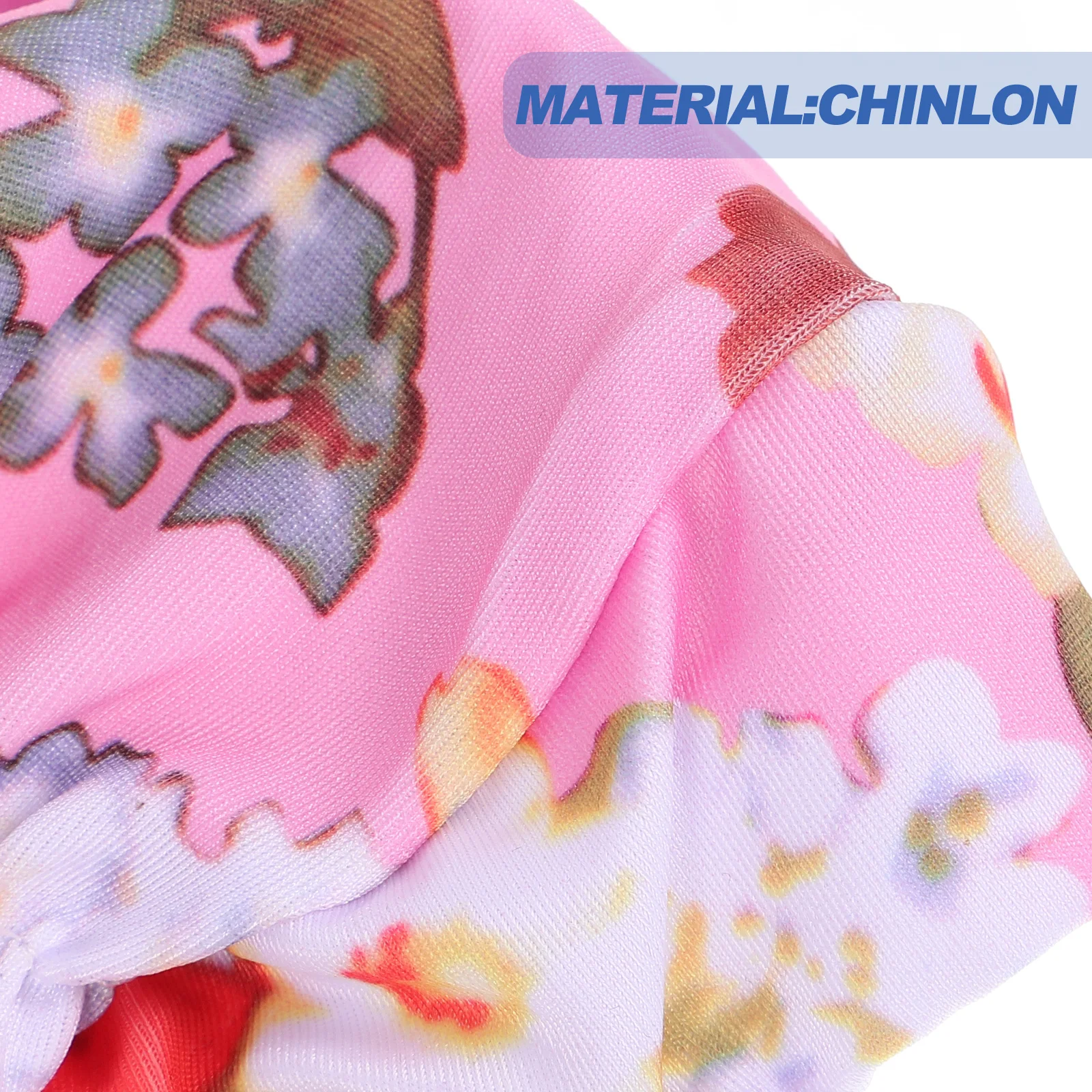 

Fashion Printed Elastic Swim Hat Chinlon Fabric Hair Swimming Cap For Adults Women Men Anti Stretchy Cap 1Pcs